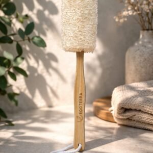 Esponja Natural con mango de Bambú